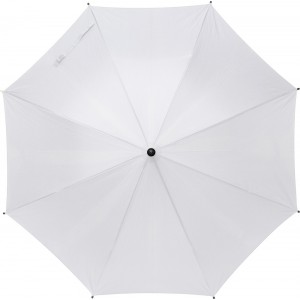 RPET polyester (170T) umbrella Barry, white (Umbrellas)