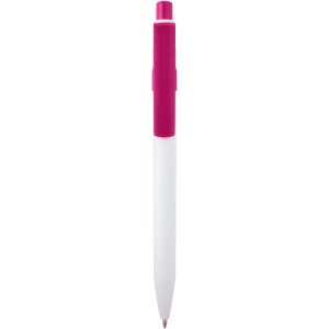 Unica recycled plastic ballpoint pen (black ink), Magenta (Plastic pen)