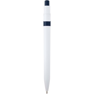 Unica recycled plastic ballpoint pen (black ink), Navy (Plastic pen)