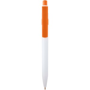 Unica recycled plastic ballpoint pen (blue ink), Orange (Plastic pen)