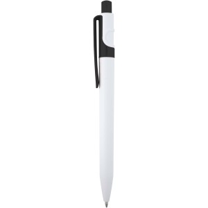 Unica recycled plastic ballpoint pen (blue ink), White (Plastic pen)