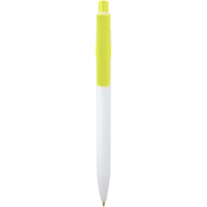 Unica recycled plastic ballpoint pen (blue ink), Lime green