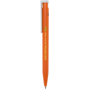 Unix recycled plastic ballpoint pen, Orange (Plastic pen)