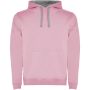 Urban kids hoodie, Light pink, Marl Grey