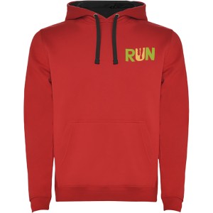 Urban kids hoodie, Red, Solid black (Pullovers)