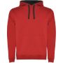 Urban kids hoodie, Red, Solid black