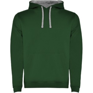 Urban men's hoodie, Bottle green, Marl Grey (Pullovers)