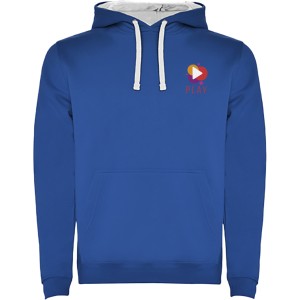 Urban men's hoodie, Royal, White (Pullovers)