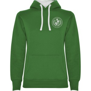 Urban women's hoodie, Kelly Green, White (Pullovers)