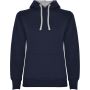 Urban women's hoodie, Navy Blue, Marl Grey