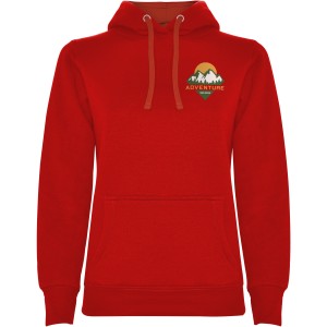 Urban women's hoodie, Red (Pullovers)