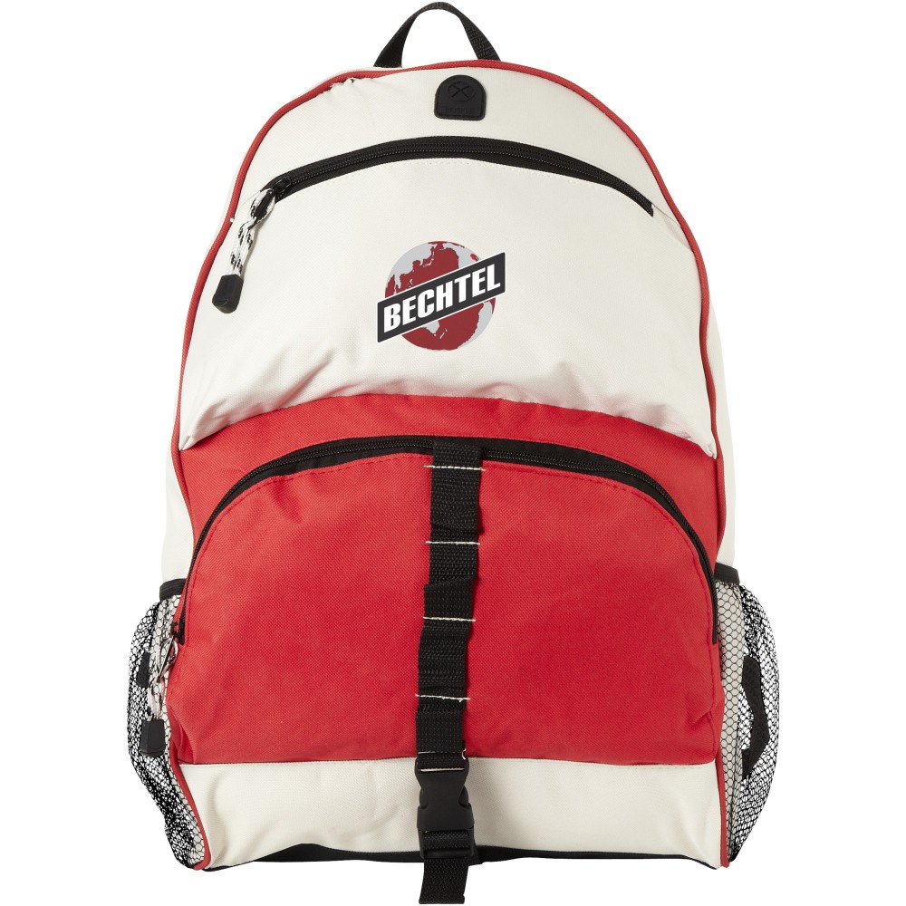 Utah backpack, Red,Off-White (Backpacks) - Reklámajándé0 Ltd.