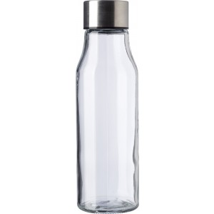 Glass and stainless steel bottle (500 ml) Andrei, neutral