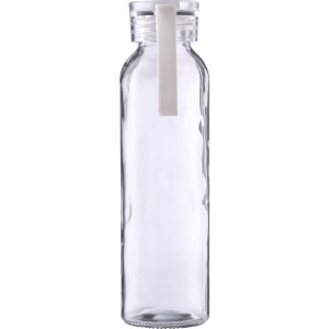 Glass drinking bottle (500 ml) Anouk, white