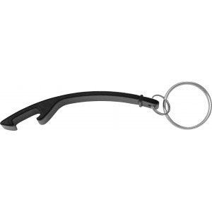 Aluminium 2-in-1 key holder Amani, black