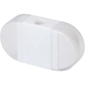 Velvi pencil sharpener with eraser, White (Office desk equipment)