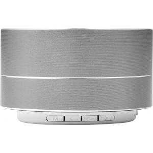 Aluminium wireless speaker Yves, silver