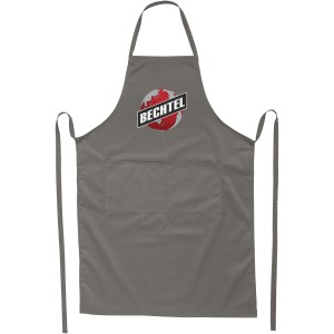 Viera apron with 2 pockets, Light grey (Apron)