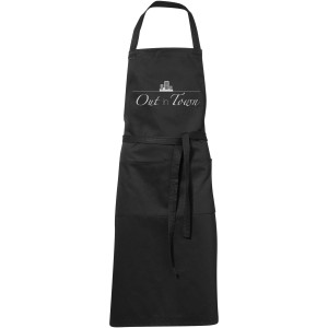 Viera apron with 2 pockets, solid black (Apron)