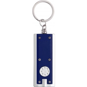 ABS key holder with LED Mitchell, blue