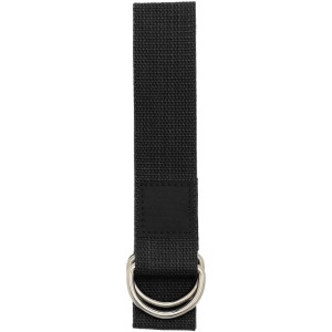 Virabha RPET yoga strap, Solid black (Sports equipment)