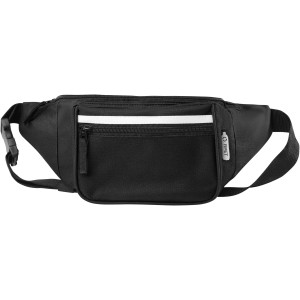 Journey RPET waist bag, Solid black (Waist bags)