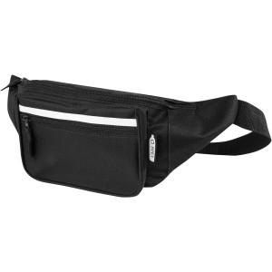 Journey RPET waist bag, Solid black (Waist bags)