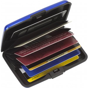 Aluminium credit/business card case Cameron, silver (Wallets)