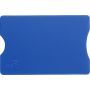 Plastic card holder with RFID protection, cobalt blue