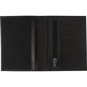 Split leather wallet Menna, black (Wallets)