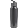 Aluminium water bottle (650 ml), grey