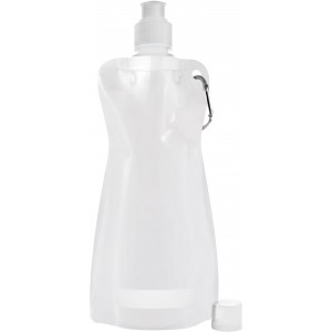 Foldable water bottle (420ml), white (Water bottles)