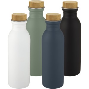 Kalix 650 ml stainless steel sport bottle, White (Water bottles)