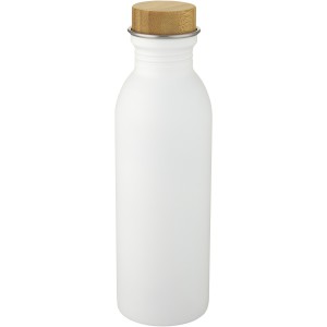 Kalix 650 ml stainless steel sport bottle, White (Water bottles)