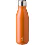 Recycled aluminium bottle (550 ml) Adalyn, orange