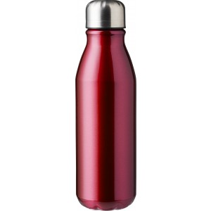 Recycled aluminium bottle (550 ml) Adalyn, red (Water bottles)
