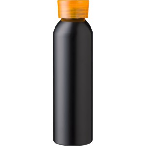Recycled aluminium bottle (650 ml) Izabella, orange (Water bottles)