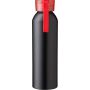 Recycled aluminium bottle (650 ml) Izabella, red