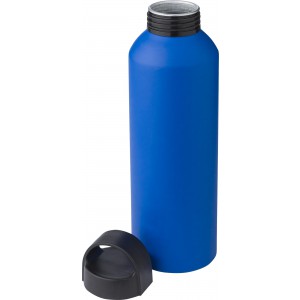 Recycled aluminium bottle Rory, cobalt blue (Water bottles)