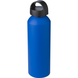 Recycled aluminium bottle Rory, cobalt blue (Water bottles)
