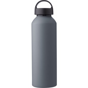 Recycled aluminium bottle Rory, grey (Water bottles)