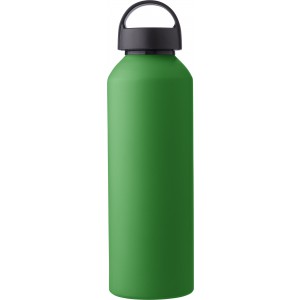 Recycled aluminium bottle Rory, light green (Water bottles)