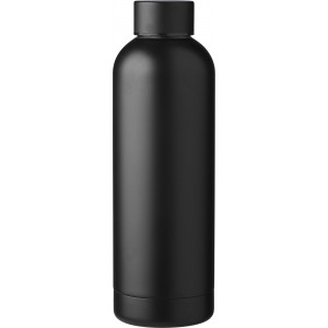 Recycled stainless steel bottle Isaiah, black (Water bottles)