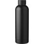 Recycled stainless steel bottle Isaiah, black