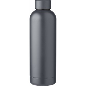 Recycled stainless steel bottle Isaiah, grey (Water bottles)