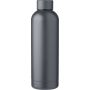 Recycled stainless steel bottle Isaiah, grey