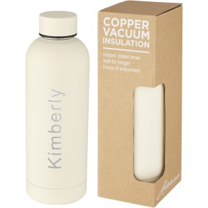 Spring 500 ml copper vacuum insulated bottle, Ivory cream (Water bottles)