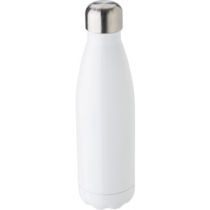 Stainless steel bottle (500 ml) Ramon, white (Water bottles)
