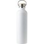 Stainless steel double walled bottle Damien, white