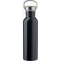 Stainless steel drinking bottle Poppy, black